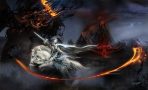 feanor_vs_gothmog__lord_of_balrogs_by_bobgreyvenstein-d79455u
