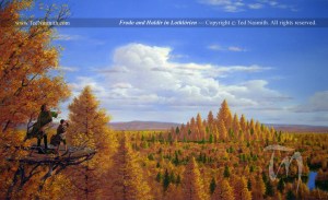 TN-Frodo_and_Haldir_in_Lothlorien