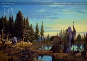 A Tolkien illustration by Ted Nasmith